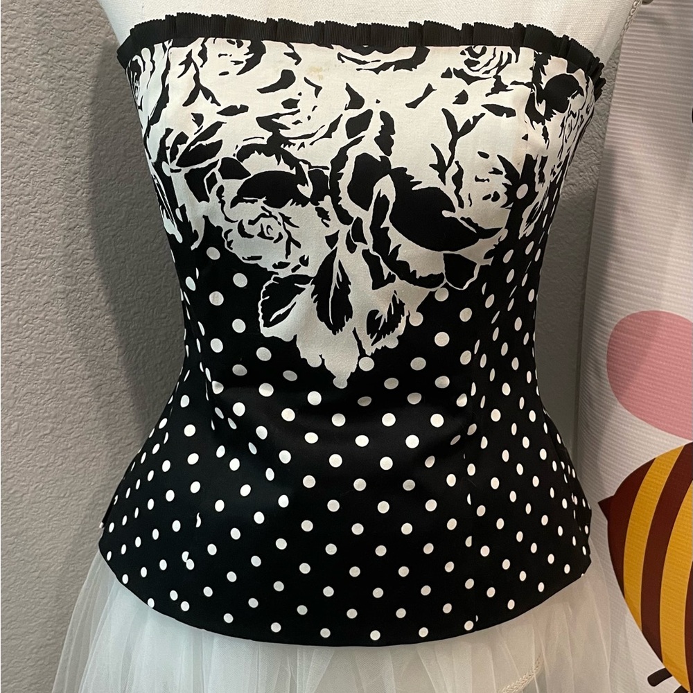 White House black market zip bustier 2